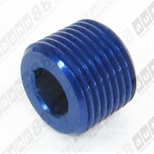 1/4 NPT Male Socket Plug Aluminium Blue - Autobahn88 - (FT055-N14)