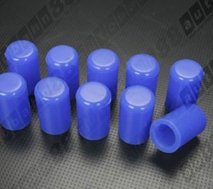 10mm 3/8 Silicone Hose End Blanking Caps Bung Silicon Rubber Finisher Pipe Stop Blue x 10 pcs pack - Autobahn88 (ASHU10-10)
