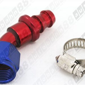 -4 AN 4 AN4 Push-On Fuel Hose End Fitting 45 Degree - Autobahn88 - (FT005-A04)