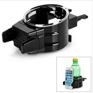 Multifunction ABS Hanging Drink Cup / Bottle + Phone Holder - Black + White